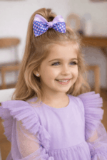 Mor Balık Sırtı Toka Tekli - Görsel 3