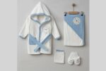 Koala Bornoz Set Mavi - Görsel 3