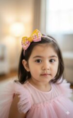 Pötikare ve Külah Sarı 2li Saç Bandı - Görsel 2