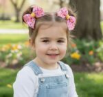 Pembe Şekerli Lastik Toka