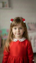 Kırmızı Beyaz Ponpon 2'li Set - Görsel 2