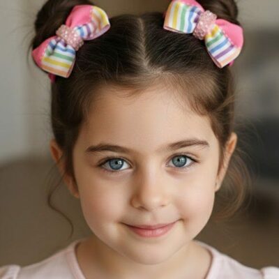 Parıltılı Pembe Lastik Toka