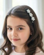 Yuvarlak 3lü İncili Klips Toka - Görsel 4