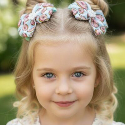 Turkuaz Pembe Donut Lastik Toka