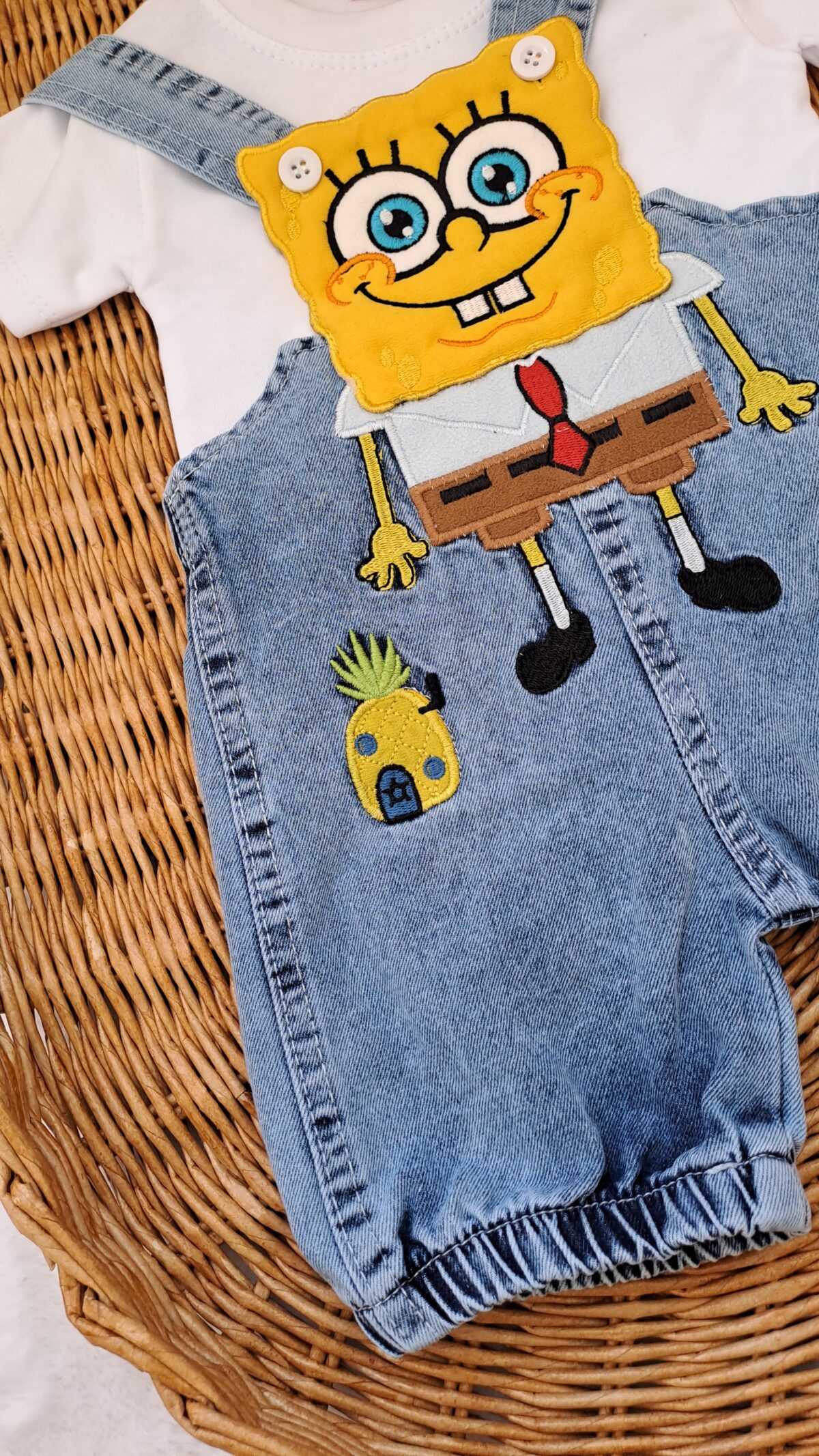 Unisex Sünger Bob Kot Salopet Takım - Görsel 5