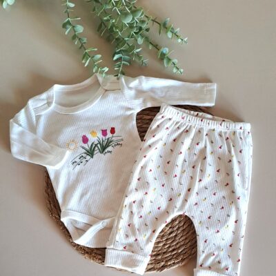  Lale Baskılı İkili Takım