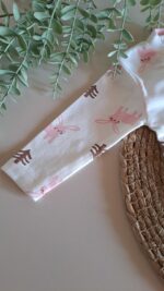 Tavşan Desenli Kız Bebe Tulum - Görsel 2