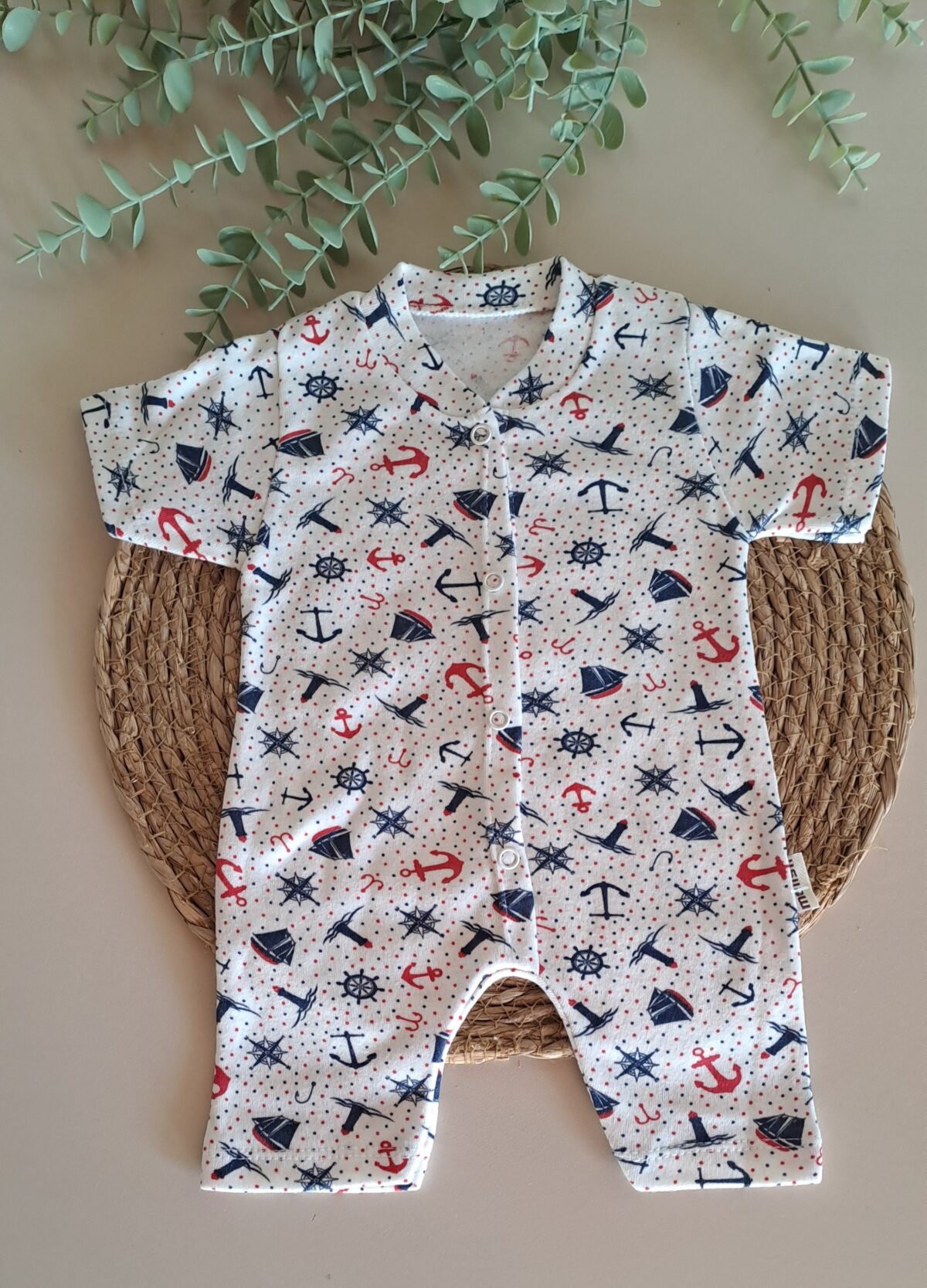 GEMİCİ DESENLİ KISA TULUM - Görsel 1