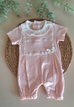 Fisto Detaylı %100 Pamuk Kız Bebek Tulum - Görsel 4