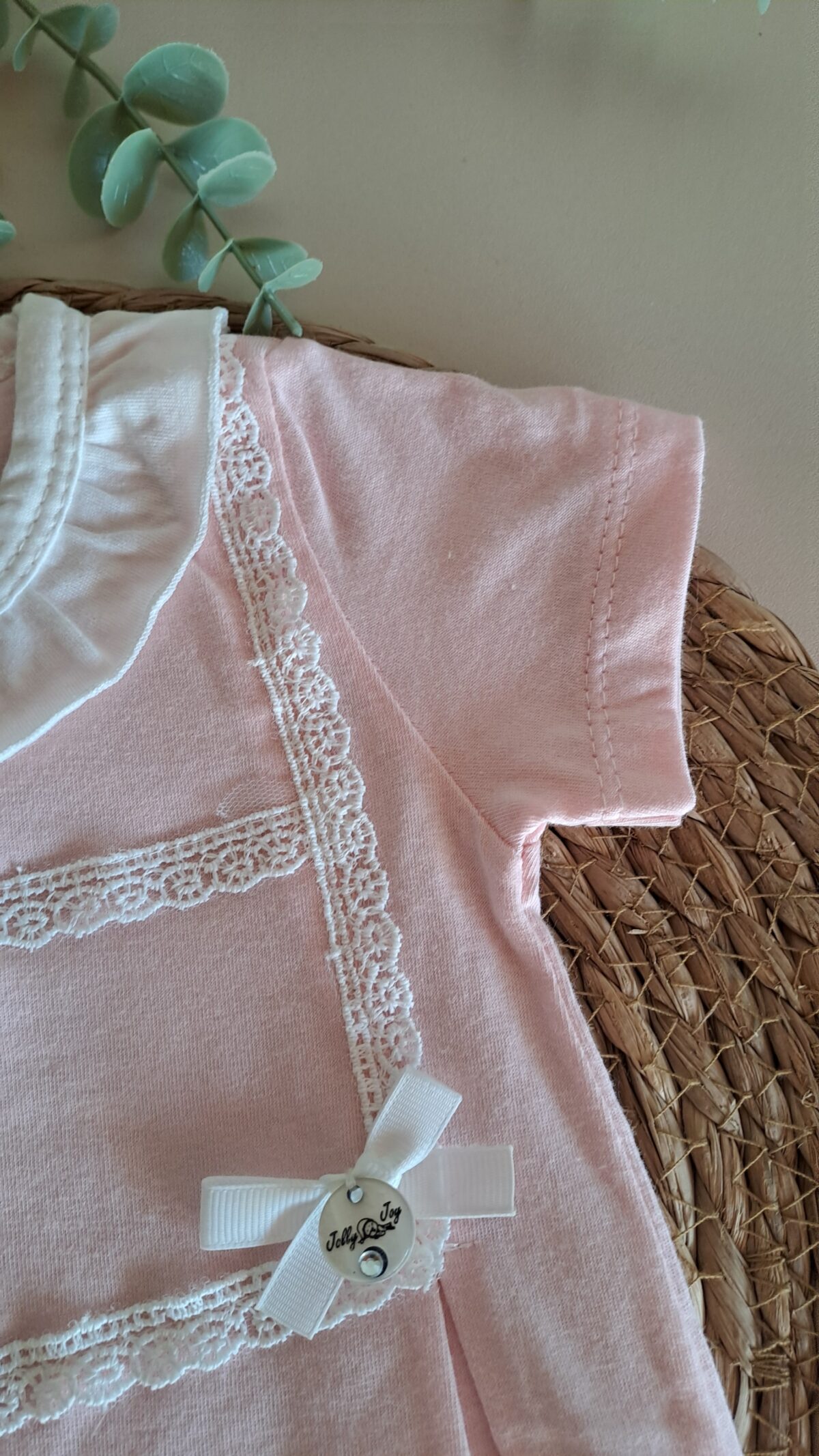 Fisto Detaylı %100 Pamuk Kız Bebek Tulum - Görsel 6