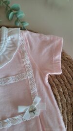 Fisto Detaylı %100 Pamuk Kız Bebek Tulum - Görsel 6