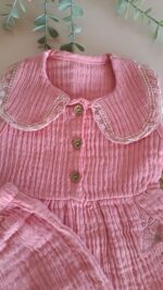 Eteği Çiçekli Müslin %100 Pamuk 2li Takım - Görsel 3