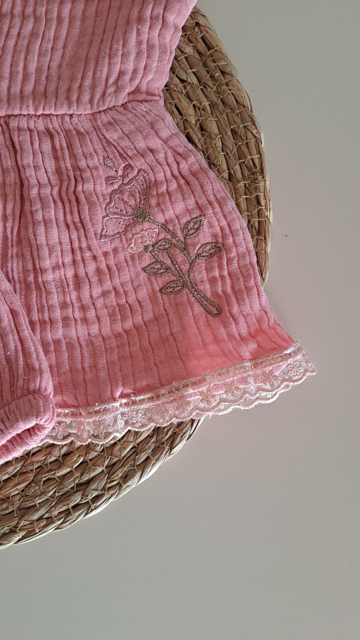 Eteği Çiçekli Müslin %100 Pamuk 2li Takım - Görsel 4