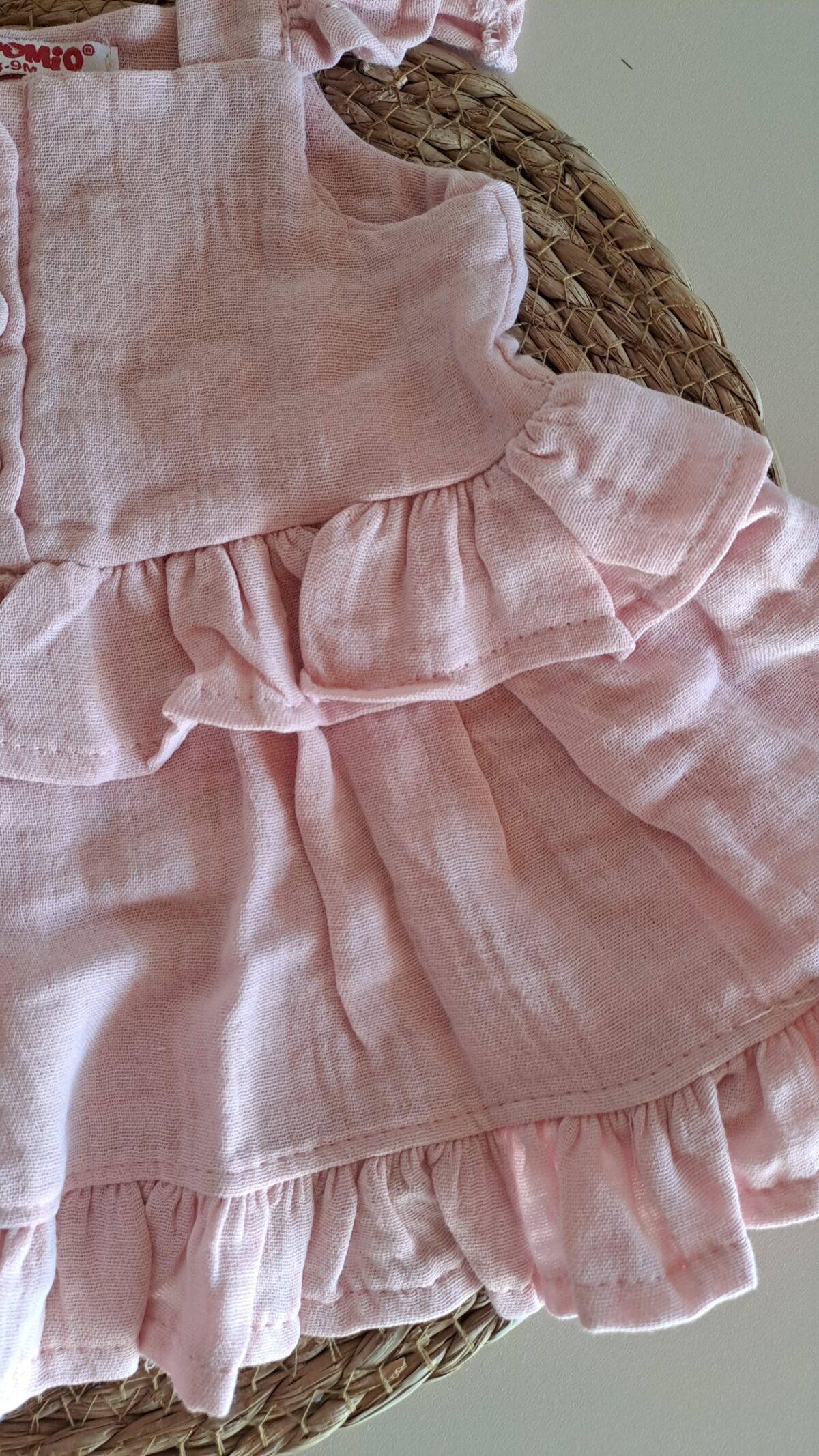 Omuz Askılı Bandanalı Müslin %100 Pamuk Elbise - Görsel 2