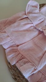 Omuz Askılı Bandanalı Müslin %100 Pamuk Elbise - Görsel 4