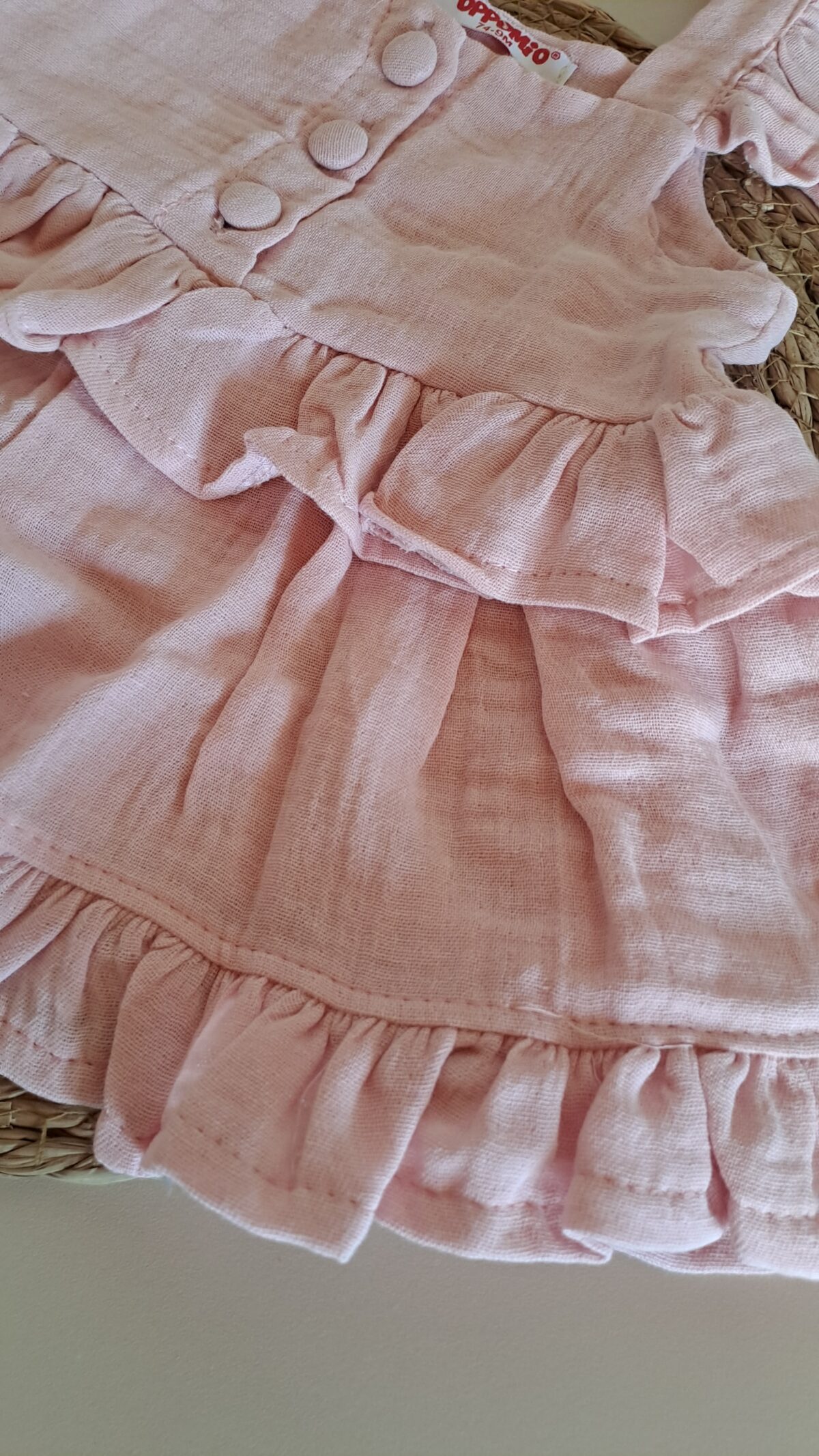 Omuz Askılı Bandanalı Müslin %100 Pamuk Elbise - Görsel 5