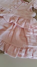 Omuz Askılı Bandanalı Müslin %100 Pamuk Elbise - Görsel 5