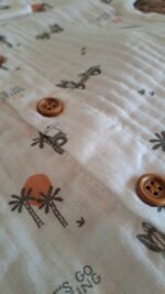 Palmiye Detaylı %100 Pamuk 2li Takım - Görsel 5