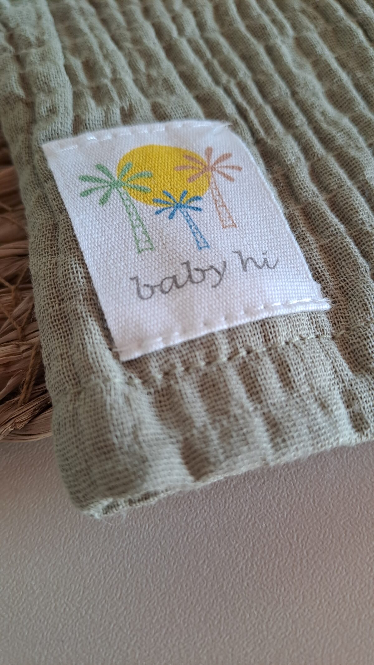 Palmiye Detaylı %100 Pamuk 2li Takım - Görsel 3