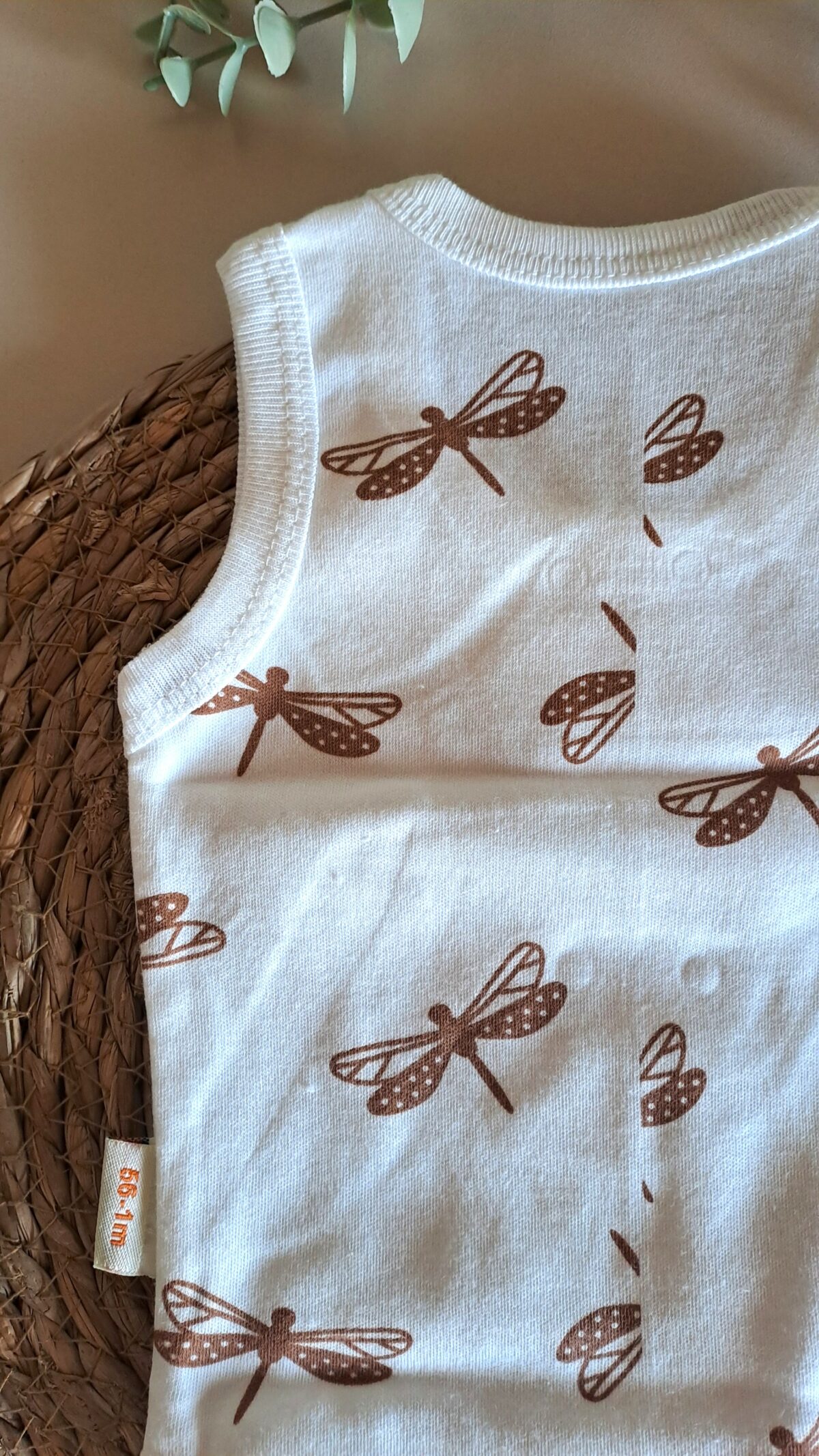 Yusufçuk Desenli %100 Pamuk Badi - Görsel 3