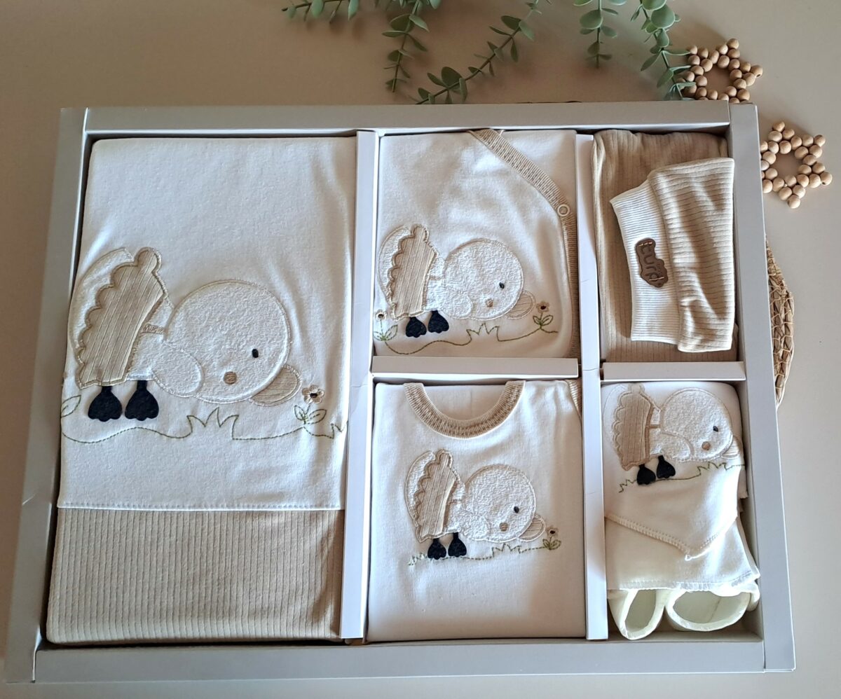 10'lu Organik Ördekli Lüx Hastane Çıkış Seti - Görsel 1