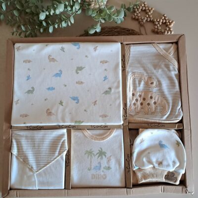 10lu Organik Lüx Set Dinazorlu Hastane Çıkış Seti