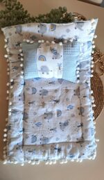 Yastıklı Fil Desenli Müslin Alt Açma Takımı - Görsel 3