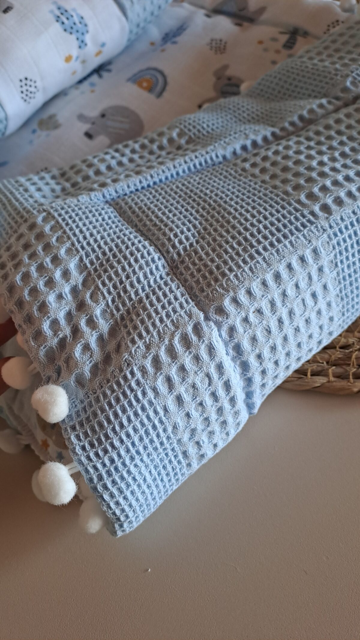 Yastıklı Fil Desenli Müslin Alt Açma Takımı - Görsel 5