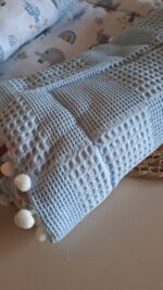 Yastıklı Fil Desenli Müslin Alt Açma Takımı - Görsel 5