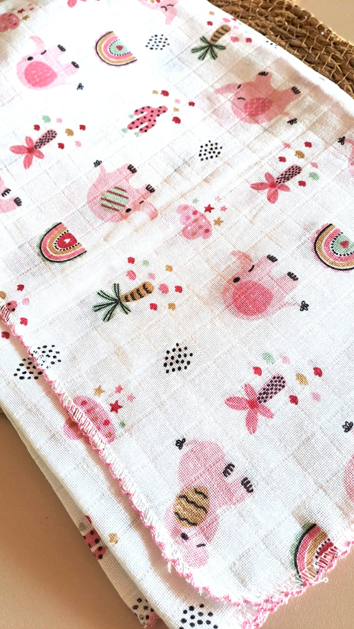 Fil Oyalı Müslin Battaniye  2katlı - Görsel 4