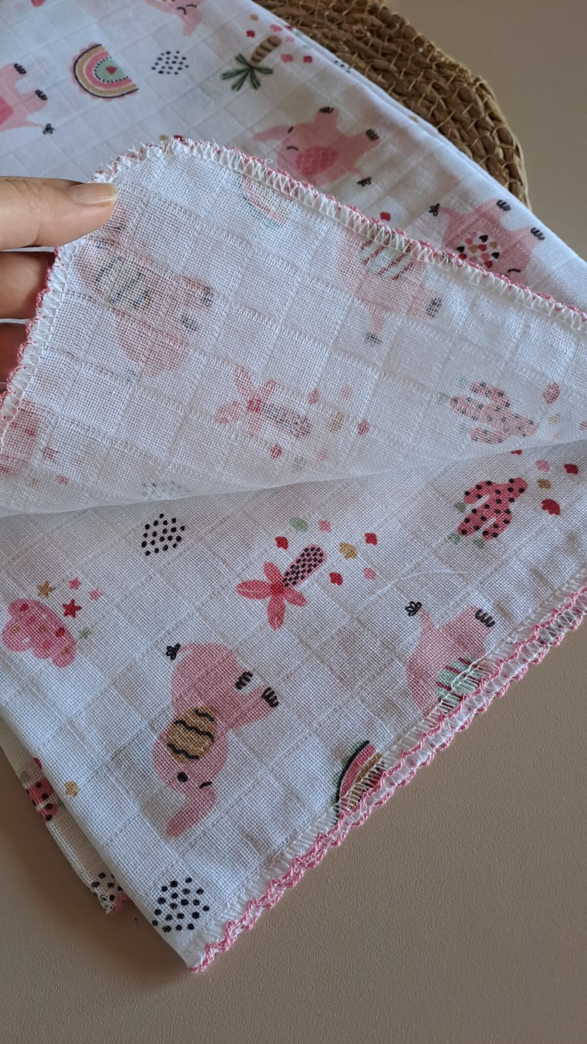 Fil Oyalı Müslin Battaniye  2katlı - Görsel 3