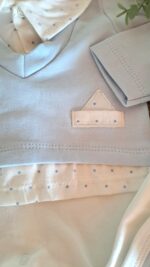 Puantiyeli Mavi 7Li Battaniyeli Hastane Çıkış Seti - Görsel 5