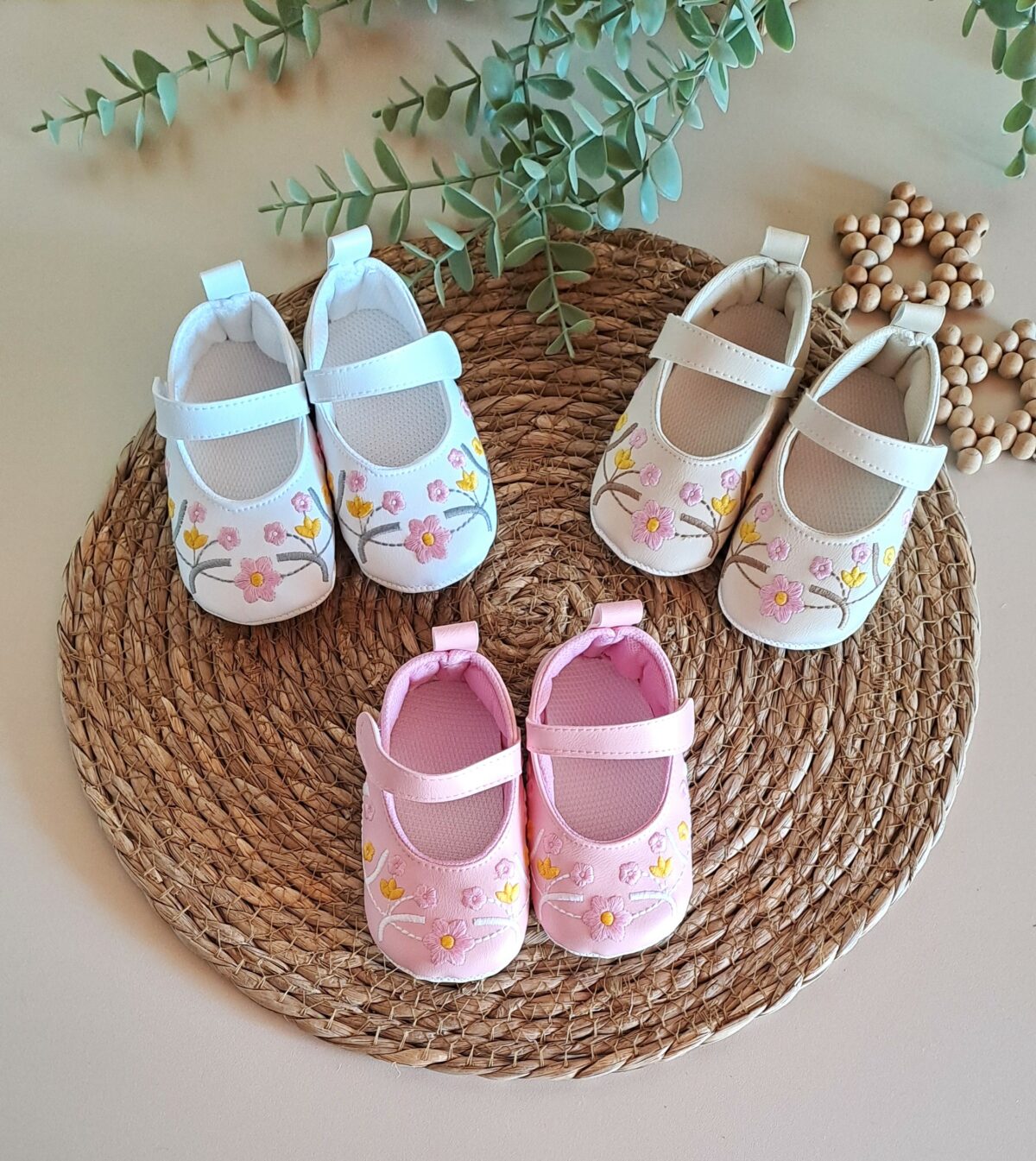 Nakışlı Bebek Ayakkabısı - Görsel 1