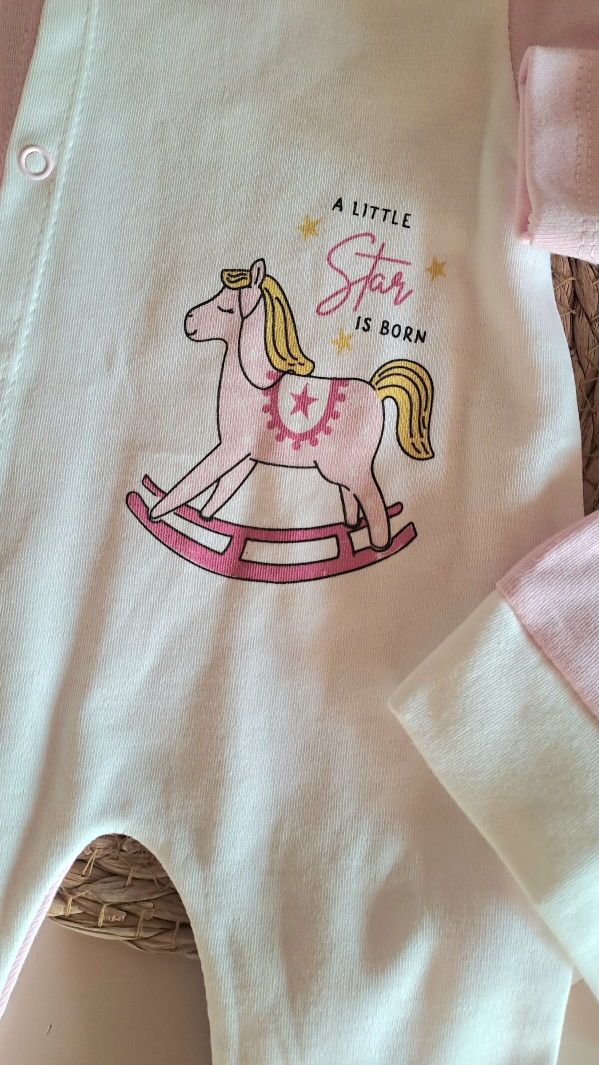 Oyuncak At Baskılı Bereli Penye Tulum - Görsel 2