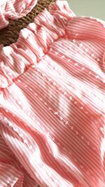 Kol Fiyonk Detaylı Şapkalı 3'lü Takım Pembe - Görsel 6