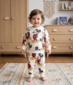 %100 Pamuk Micky Mouse 2'Li Takım