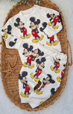 %100 Pamuk Micky Mouse 2'Li Takım - Görsel 3