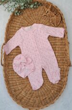 %100 Pamuk Pembe Minik Kalpli Boneli Tulum - Görsel 2